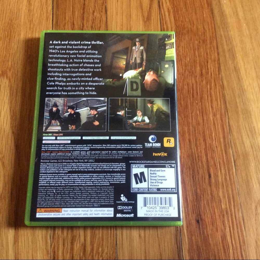 XBOX 360 L.A. NOIRE - Picture 2 of 2